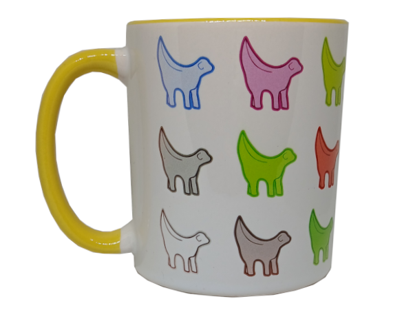 Multi Coloured Superlambanana - Yellow Mug